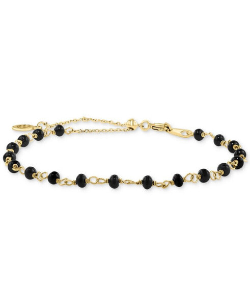 EFFY® Onyx Bead Open Link Chain Bracelet in 14k Gold