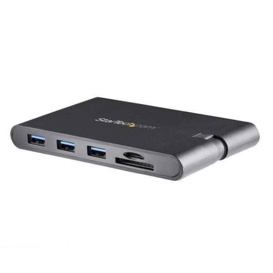 USB C Multiport Adapter - USB Type-C Mini Dock with HDMI 4K or VGA 1080p Video - 100W Power Delivery Passthrough - 3-port USB 3.0 Hub - GbE - SD & MicroSD - Laptop Travel Dock - Wired - USB 3.2 Gen 1 (3.1 Gen 1) Type-C - 10,100,1000 Mbit/s - IEEE 802.3 -