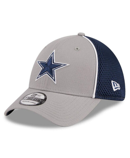 Men's Gray Dallas Cowboys Pipe 39THIRTY Flex Hat