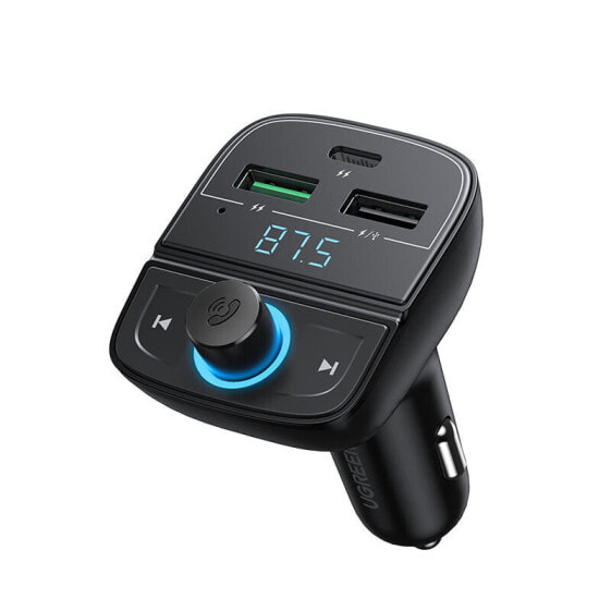 Электроника UGreen Transmiter FM MP3 Bluetooth 5.0 ładowarka samochodowa 3x USB TF microSD черный