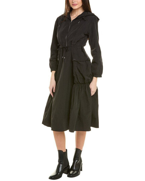 Gracia Rain Coat Midi Dress Women's