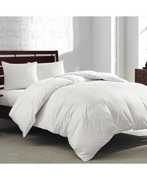 Пуховое одеяло Royal Luxe White Goose Feather & Down 240 Thread Count Twin, созданное для Macy's