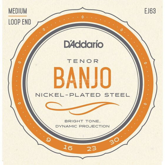 D'Addario EJ63 Tenor 4-String Nickel Loop End