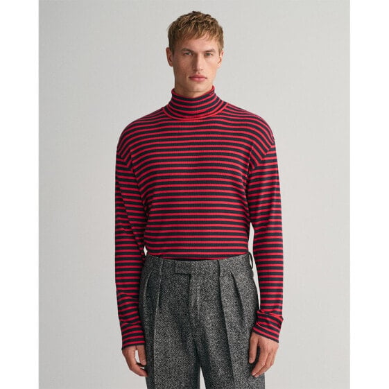 GANT Striped Rollneck High Neck Sweater