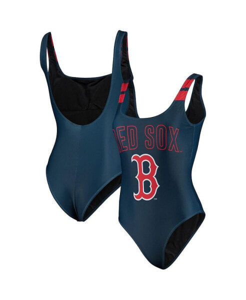 Women's Navy Boston Red Sox One-Piece Bathing Suit
