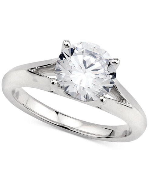 Кольцо GIA Certified Diamonds Solitaire 2 ct. 14k White Gold