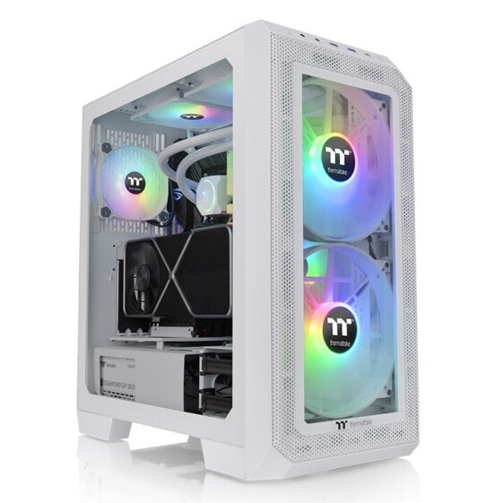 Thermaltake View 300 MX - Midi Tower - PC - White - ATX - EATX - micro ATX - Mini-ITX - Acrylonitrile butadiene styrene (ABS) - SPCC - Tempered glass - Multi