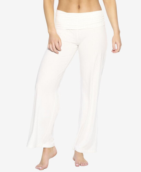 Women's Naturally Soft Wide Leg Roll Over Pant