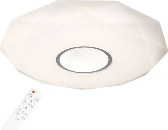 Lampa sufitowa Polux Plafon LAMPA sufitowa DIAMOND 313508 Polux natynkowa OPRAWA geometryczna LED 36W 3000K - 6500K łazienkowa biała