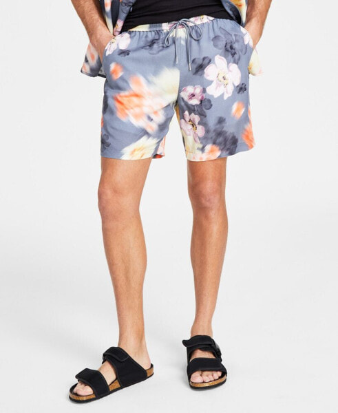 Men's Jackson Regular-Fit Floral-Print 7" Shorts, Created for Macy's