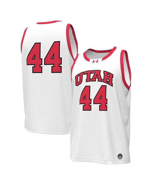 Men's #44 White Utah Utes Replica Basketball Jersey