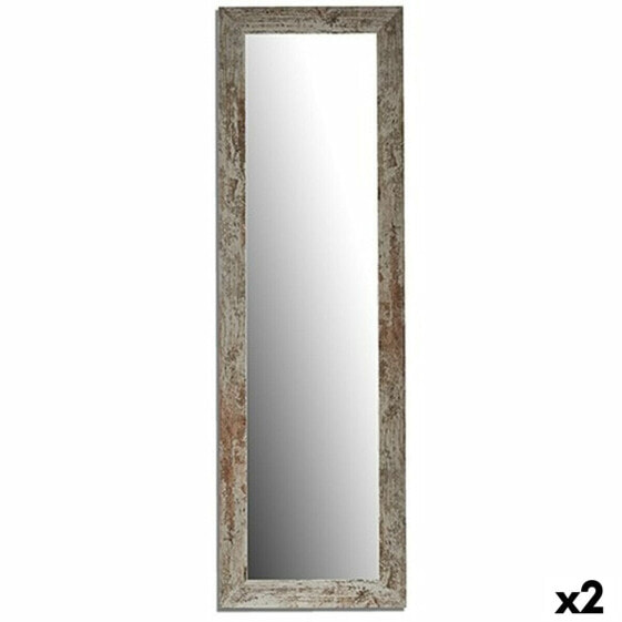 Зеркало настенное Gift Decor Harry Белое Деревянное Стекло 40,5 x 130,5 x 1,5 см (2 шт)