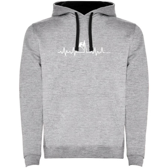 KRUSKIS Climbing Heartbeat Two-Colour hoodie