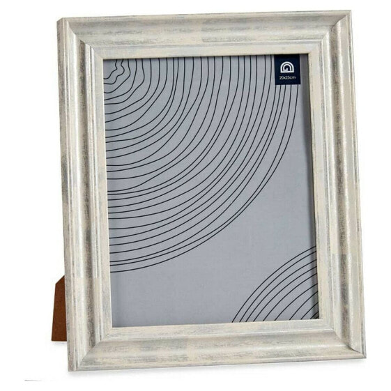 Фото рамка 26 x 2 x 31 cm Стеклянный Серебристый Деревянный Коричневый Пластик