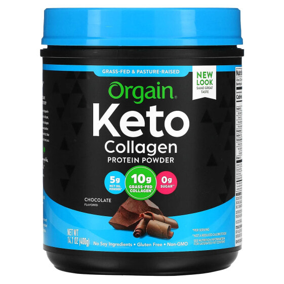 Keto, Collagen Protein Powder, Chocolate, 14.1 oz (400 g)