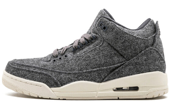 Кроссовки Jordan Air Jordan 3 Retro Wool мужские, серые 854263-004