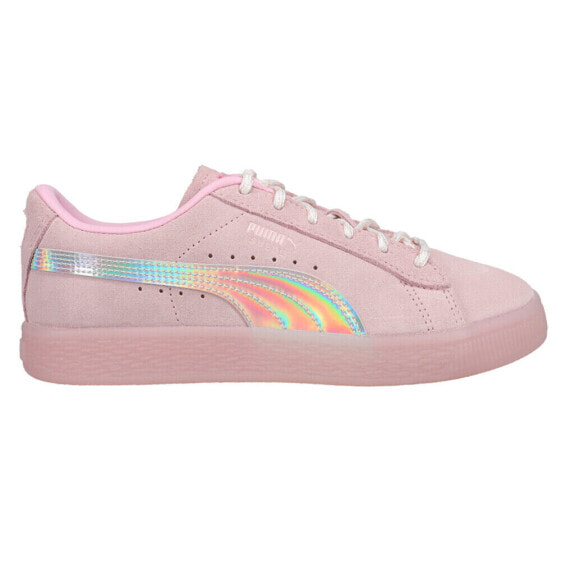 Puma Laugh Out Loud! X Suede Kitty Queen Lace Up Toddler Girls Pink Sneakers Ca