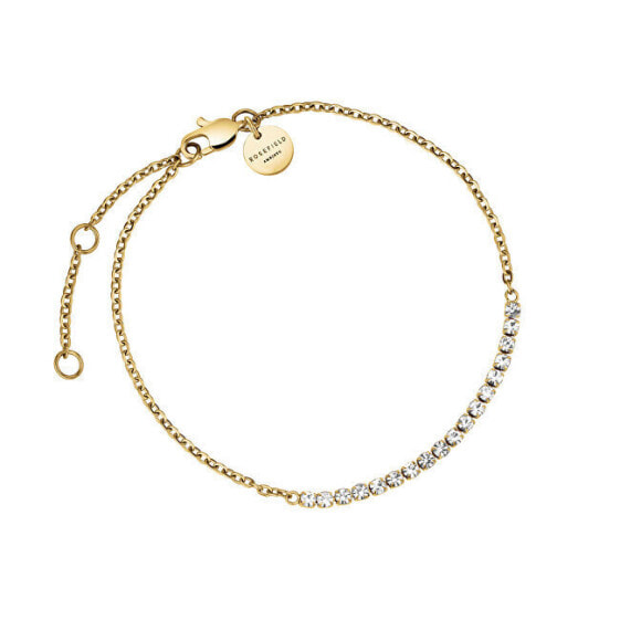 Charming Gold Plated Tennis Crystal Bracelet JBTCG-J904