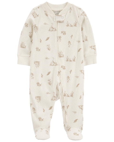 Baby Goose 2-Way Zip Thermal Sleep & Play Pajamas Preemie (Up to 6lbs)