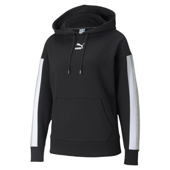 Puma Clsx Pullover Hoodie Womens Black Casual Outerwear 58976801