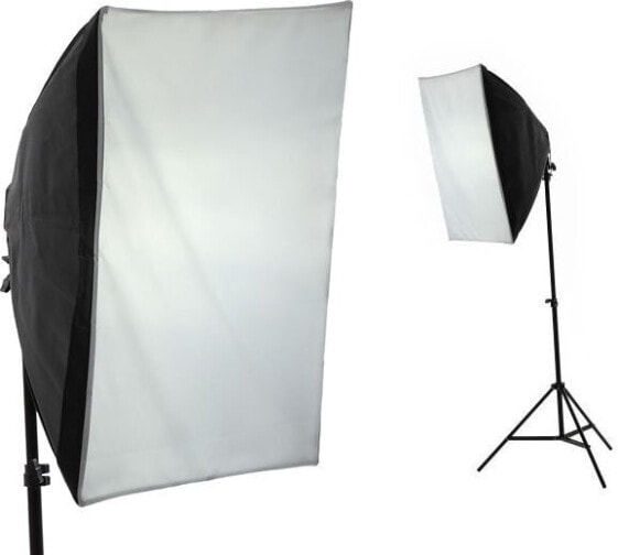 IShoot Zestaw Softbox 50x70cm + Statyw 220cm + Żarówka 85w = 400w