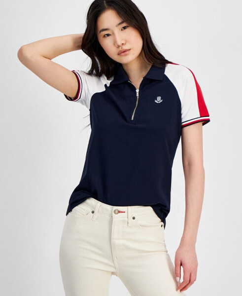 Women's Colorblocked Polo Shirt