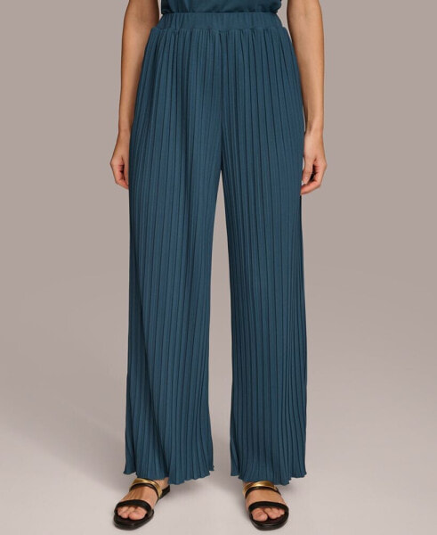 Women's Pull-On Pleated Wide Leg Pants