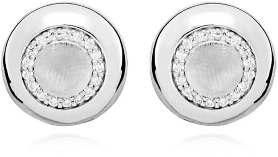 Minimalist silver earrings studs SVLE0351SH8BI00