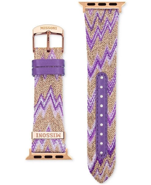 Purple Multicolor Zigzag Fabric Strap for Apple Watch® 38/40/41mm