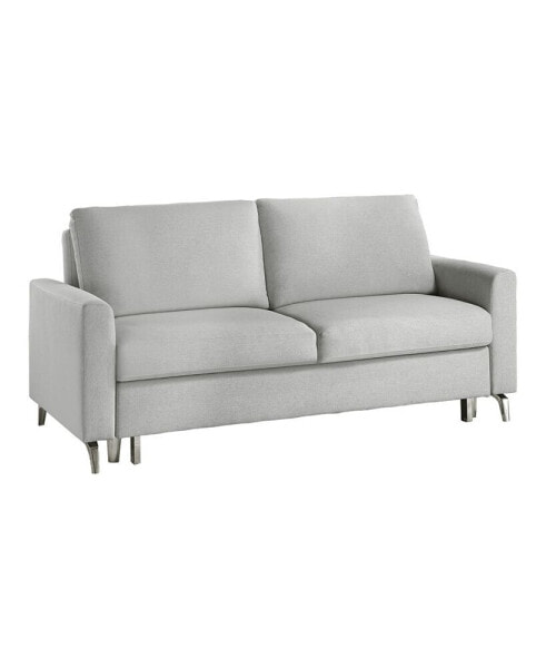 White Label Aragon 77" Convertible Studio Sofa with Pull-Out Bed