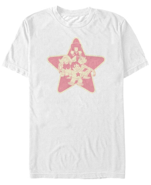 Men's Steven Universe Star Group Logo Short Sleeve T- shirt