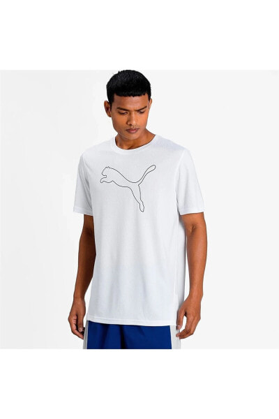Cat Tee - Erkek Beyaz Spor T-shirt - 520315 02