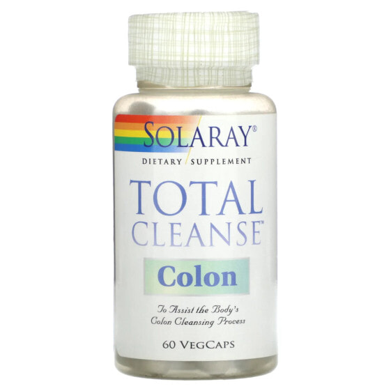 Капсулы для очищения кишечника SOLARAY Total Cleanse Colon, 60 шт.