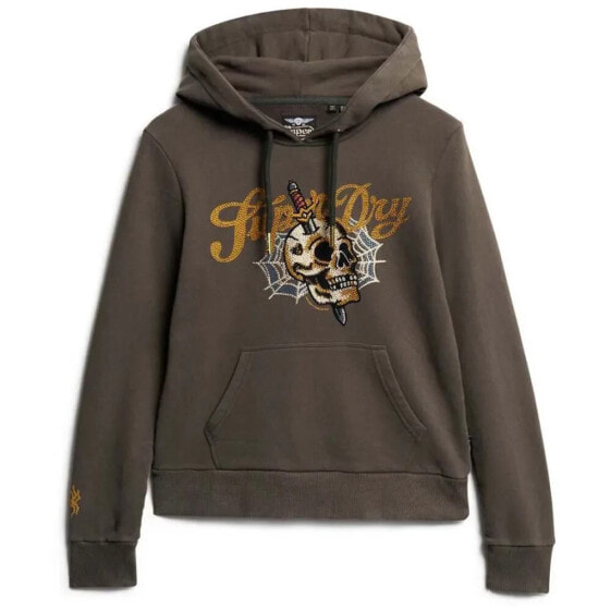 SUPERDRY Tattoo Script Graphic hoodie