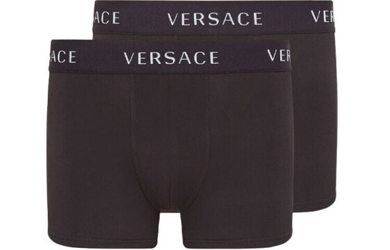 Трусы мужские Versace Logo 2 черные 2 шт.