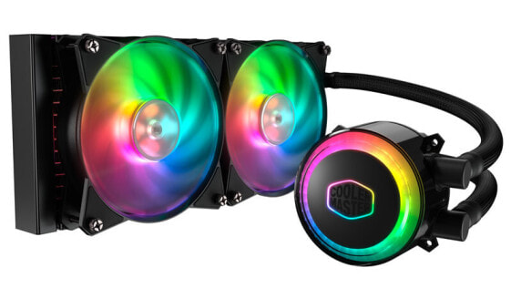 Cooler Master MASTERLIQUID ML240R RGB - All-in-one liquid cooler - 66.7 cfm - Black