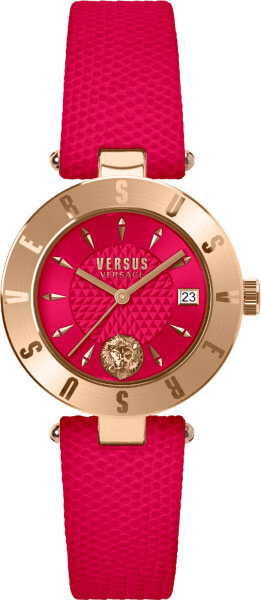 Versus by Versace Damen Armbanduhr Logo 34 mm Armband Silikon VSP772318