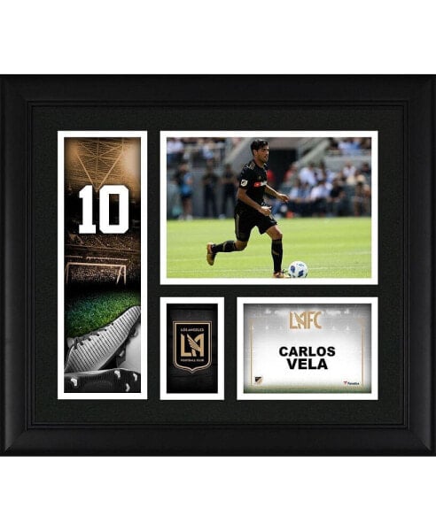 Carlos Vela LAFC Framed 15" x 17" Player Collage