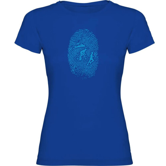 KRUSKIS Triathlon Fingerprint short sleeve T-shirt