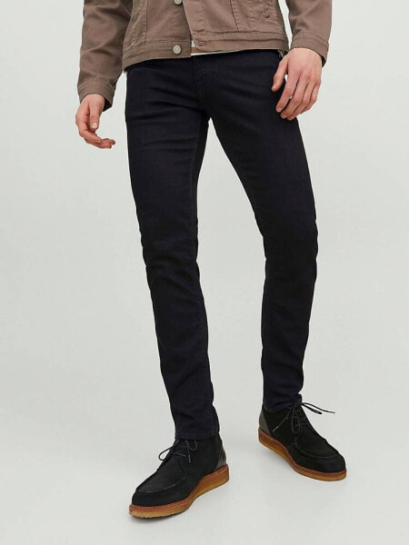 Jack & Jones Felix skinny jeans in black denim