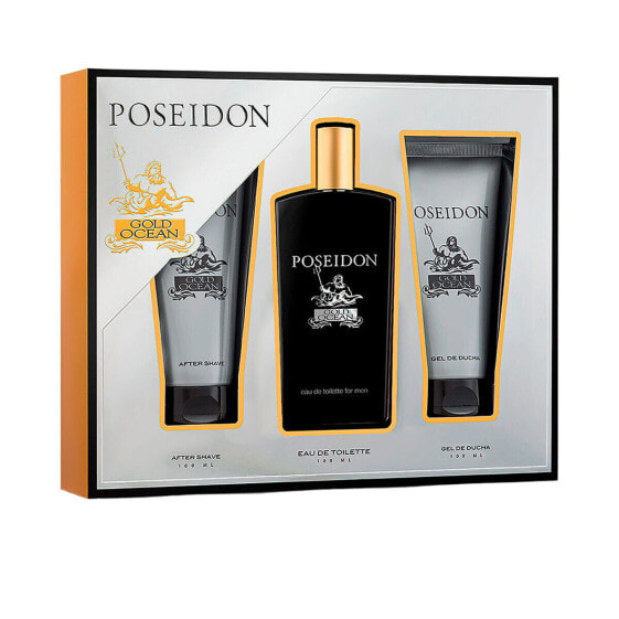 Мужской парфюмерный набор Poseidon EDT Gold Ocean 3 Предметы от Instituto Espanol