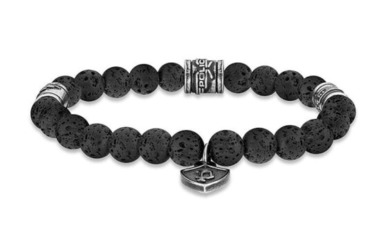 Браслет Police Talisman Lava Stone Grey.