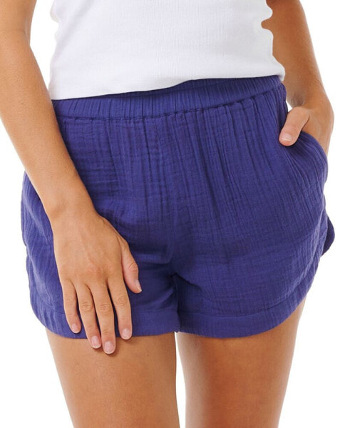 Juniors' Premium Cotton Gauze Surf Shorts