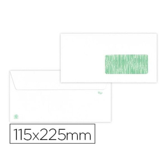 Конверты Liderpapel белые из бумаги 115 x 225 мм (25 штук)