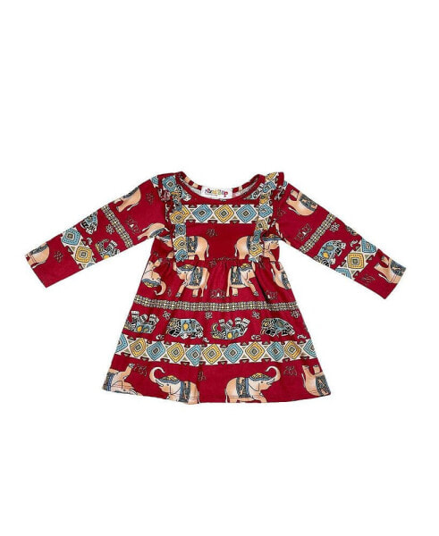 Платье для малышей Mixed Up Clothing с рюшами и принтом