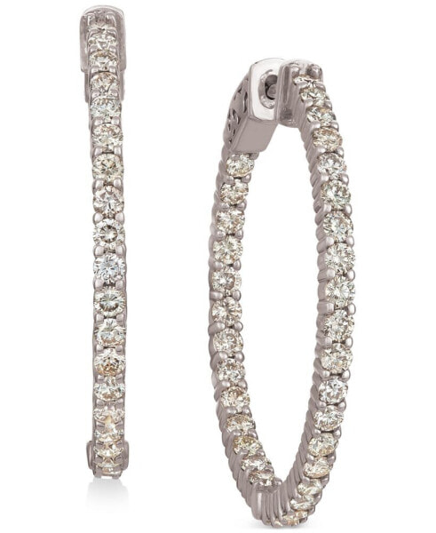 Серьги Le Vian nude Diamond In & Out Hoop