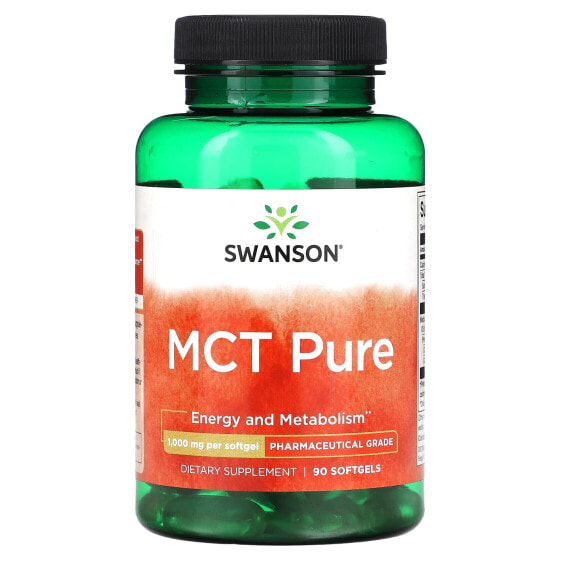 БАД для похудения Swanson MCT Pure, 1,000 мг, 90 капсул