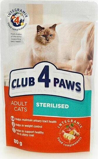 Synteza CLUB4Ł KOT sasz.80g ADULT STERILISED