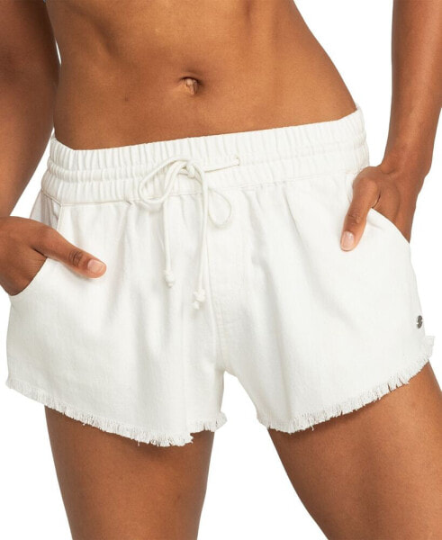 Juniors' Scenic Route Drawstring Shorts