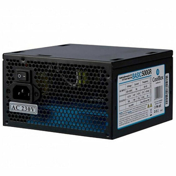 Power supply CoolBox COO-FA500B-BKB ATX 500 W 2100 W 6 W 300 W 80 W RoHS CE
